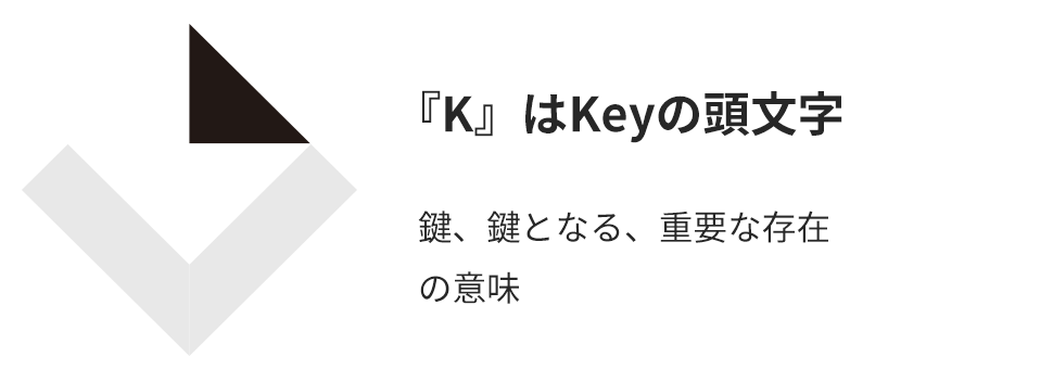 『K』はKeyの頭文字